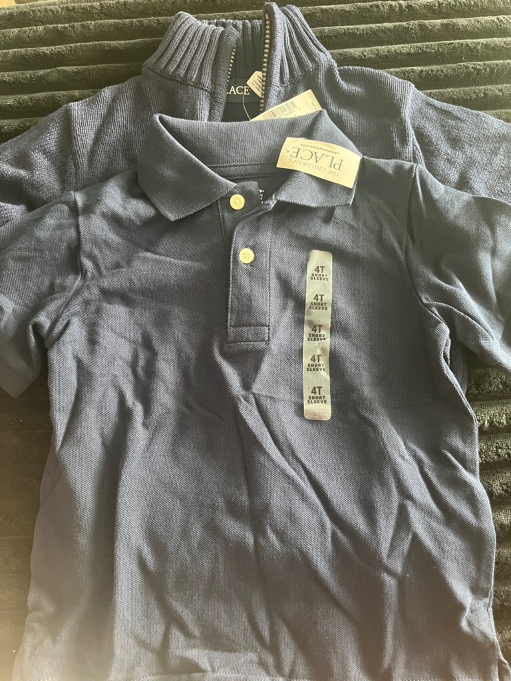 Boys Navy Uniform School Polo And Sweater - 4